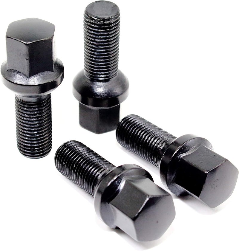 Veritek Performance Black Ball Seat Wheel Lug Bolts Set - Image 1