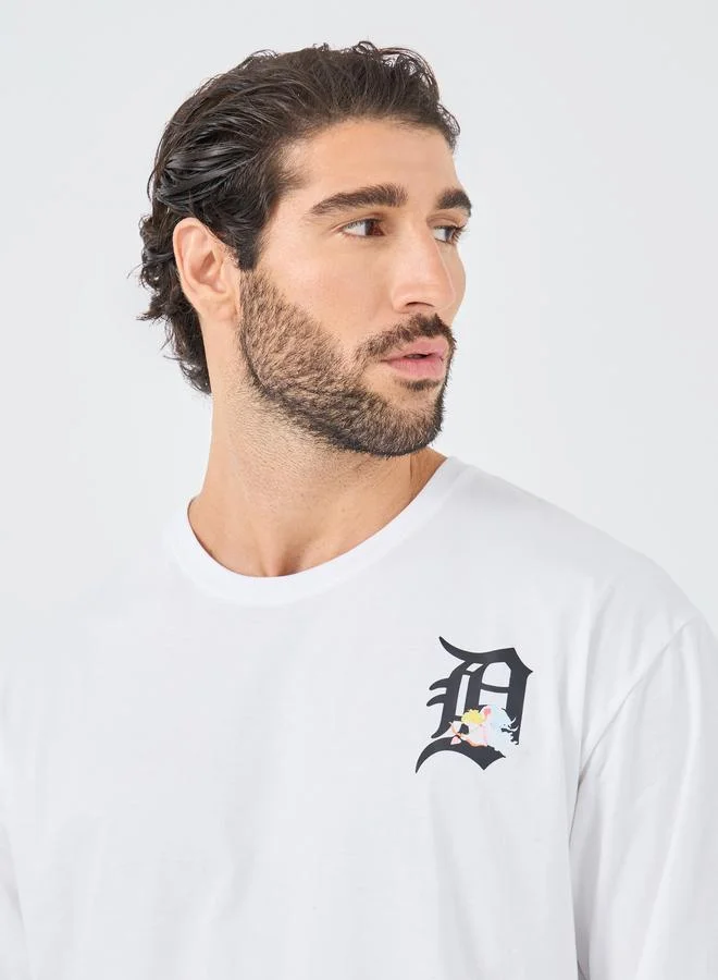 Styli Styli Slogan Print Round Neck Oversized T-Shirt