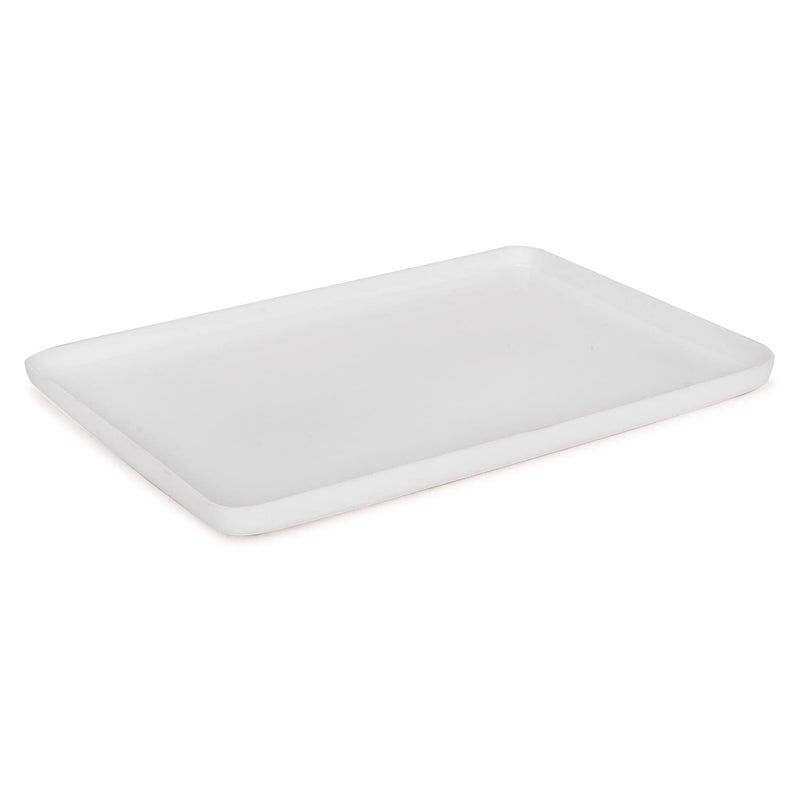 InnMart صينية مستلزمات الحمام InnMart®، 7x11 بوصة (بيضاء) - Image 1