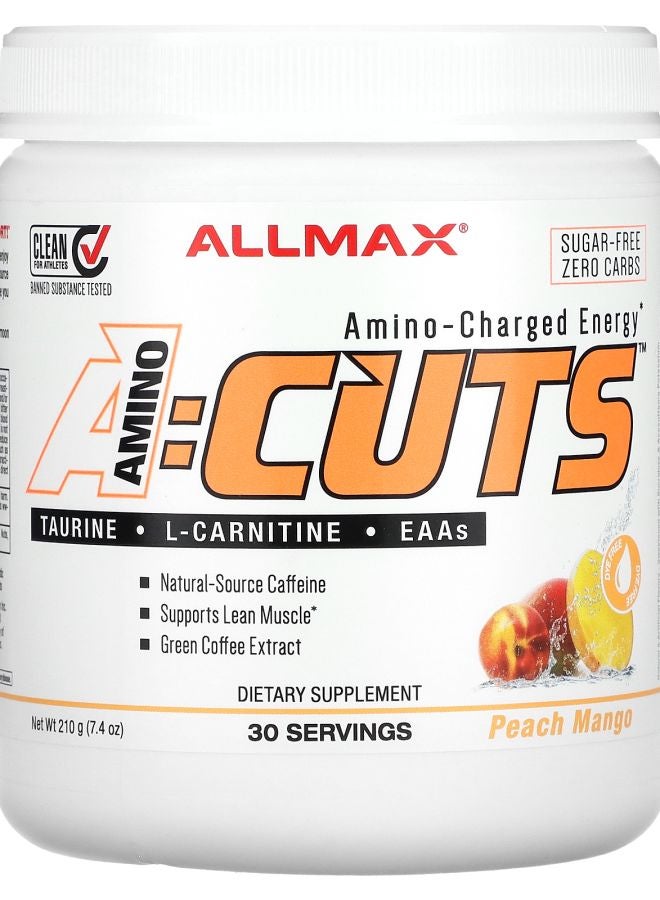 Allmax AMINOCUTS Peach Mango 7.4 oz (210 g) - Image 1