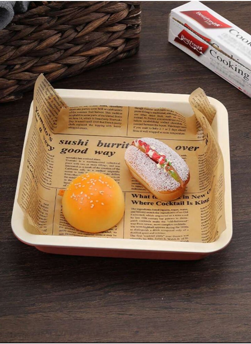 Generic Disposable vintage newspaper baking paper (Brown), 5 meters.  - Image 5