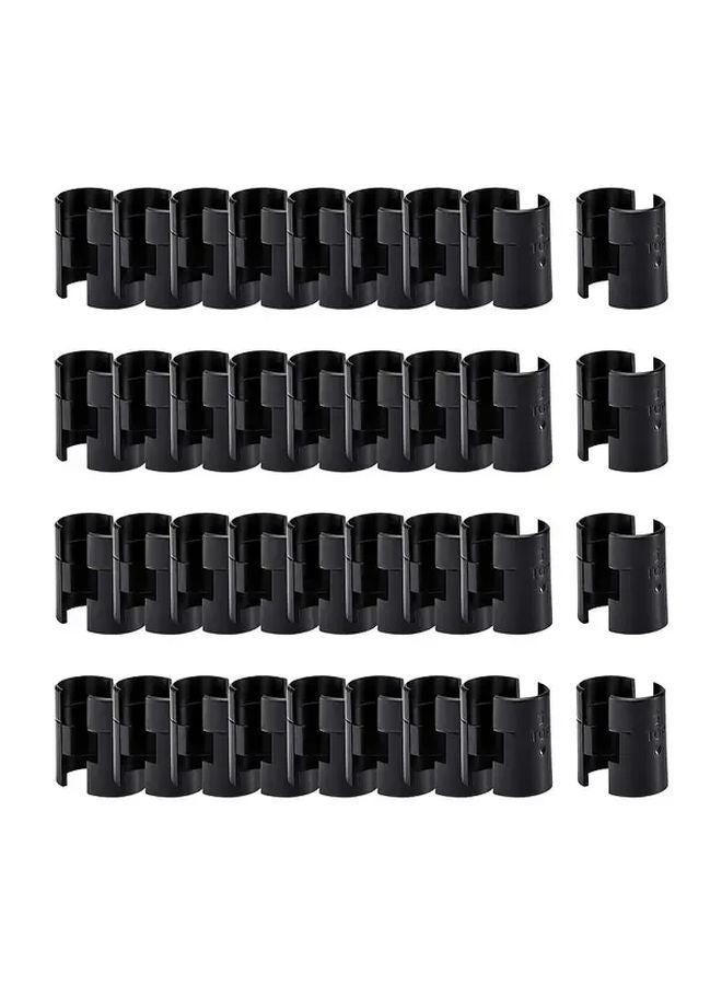 B 50 Pack 25 Pair Plastic Wire Shelving Shelf Lock Clips Replacement - Image 2