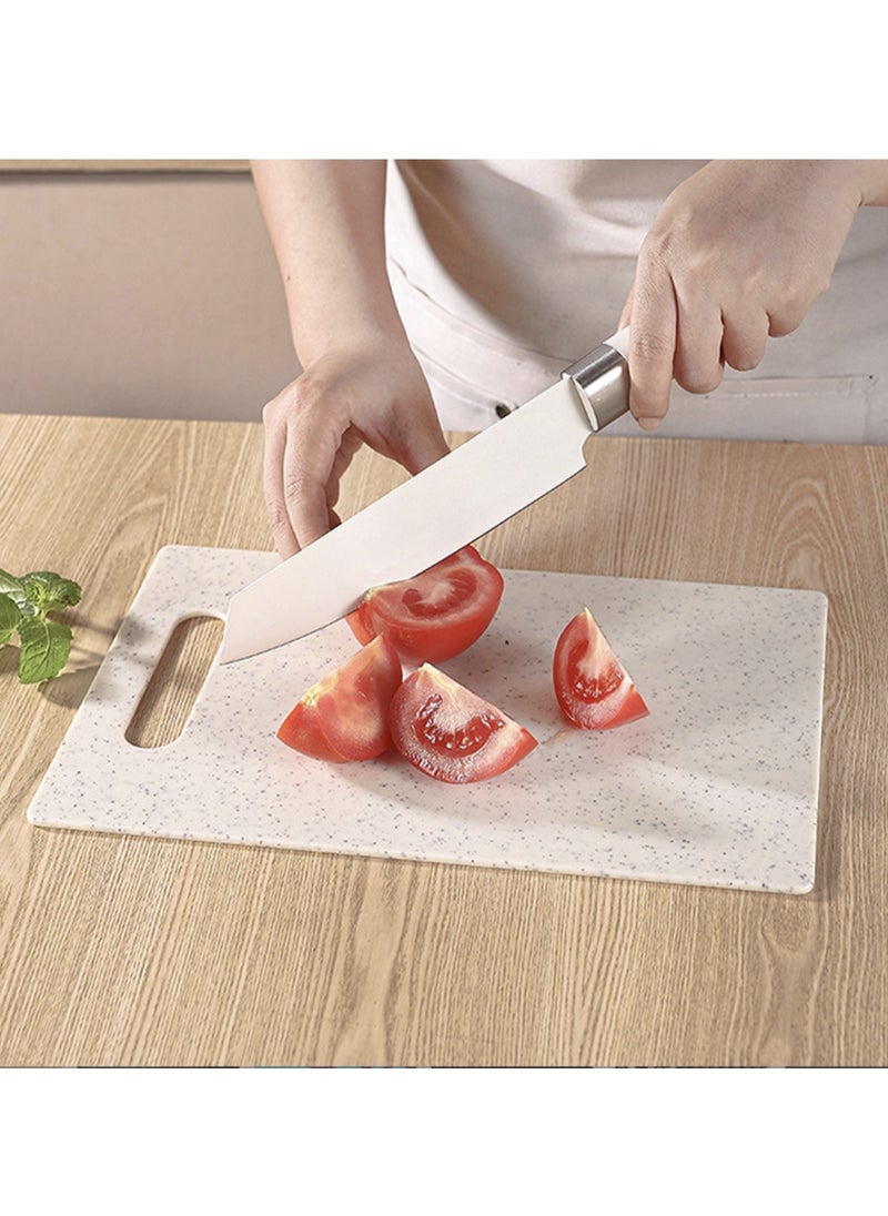 Cutting Board Set with Holder, 4-Pieces Cutting Boards with Handles, Small Plastic Cutting Boards for Kitchen, Dishwasher Safe, BPA-Free