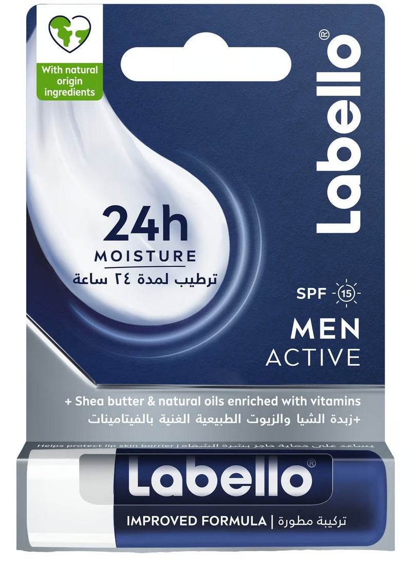لابيلو مرطب الشفاه للعناية بالشفاه للرجال أكتيف 4.8 جم - Image 1
