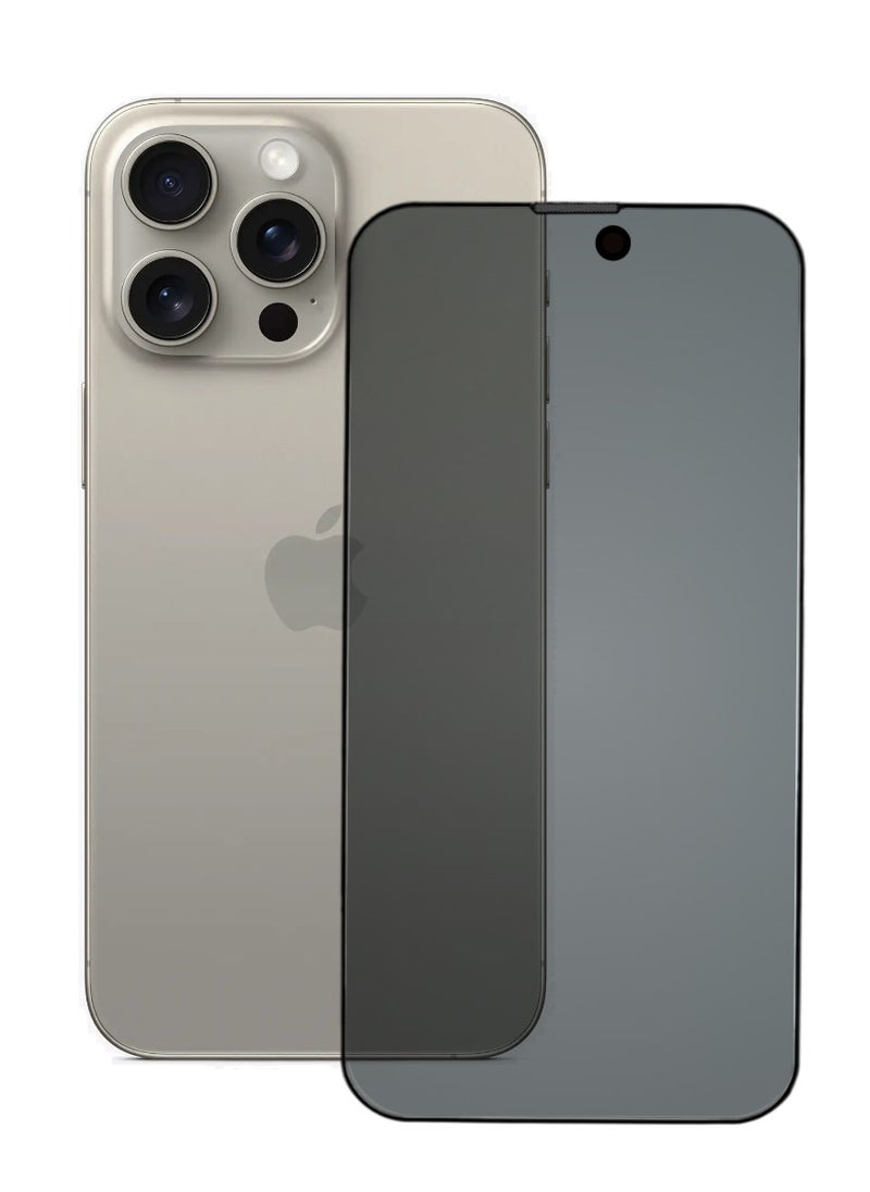 أكاليكس حماية شاشة، عاكس مخفي، لهاتف ايفون 15 برو ، جودة ممتازة. - Image 1