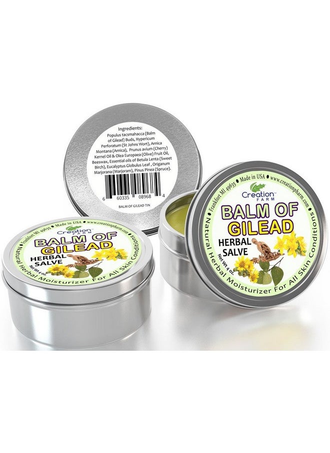 creation farm - Balm Of Gilead Herbal Salve - 3 Pack Large 4 Oz Tins -Balm Of Gilead Ointment -Balm De Gilead Ungüento - Image 1