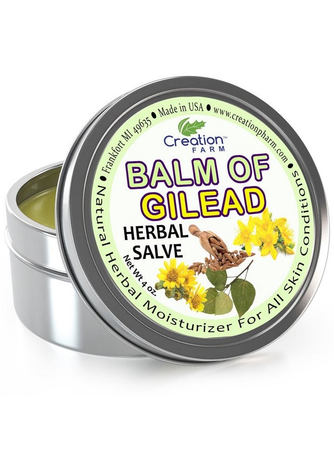 creation farm - Balm Of Gilead Herbal Salve - 3 Pack Large 4 Oz Tins -Balm Of Gilead Ointment -Balm De Gilead Ungüento - Image 1