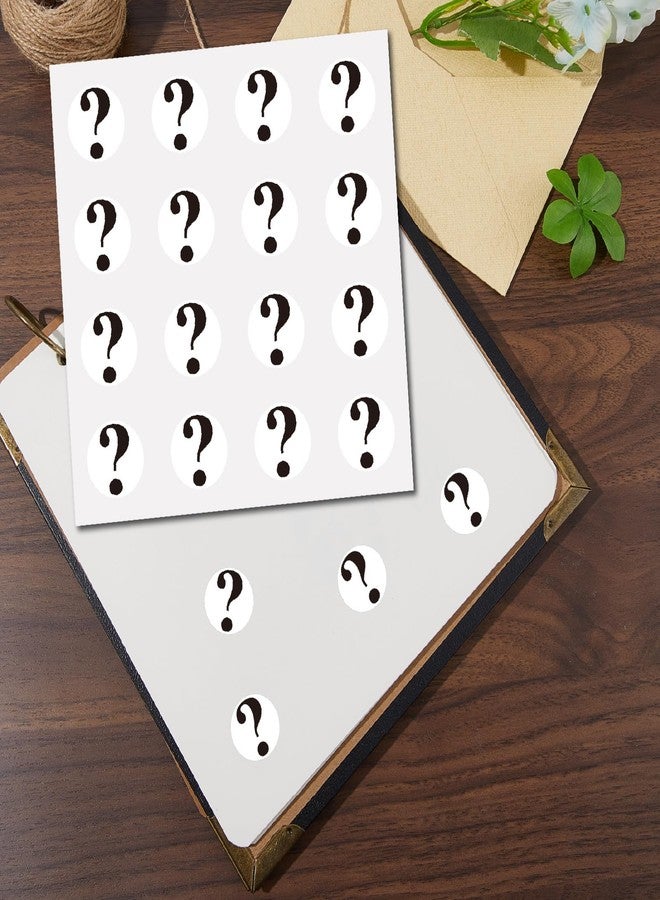 CREATCABIN 128Pcs Question Mark Stickers for Scrapbooking Plastic Decal Self-Adhesive Waterproof Sticker Round Bulk Symbol Stickers Perfect for Teachers Calendars Journals Water Bottles 2.5x2.5cm - Image 4
