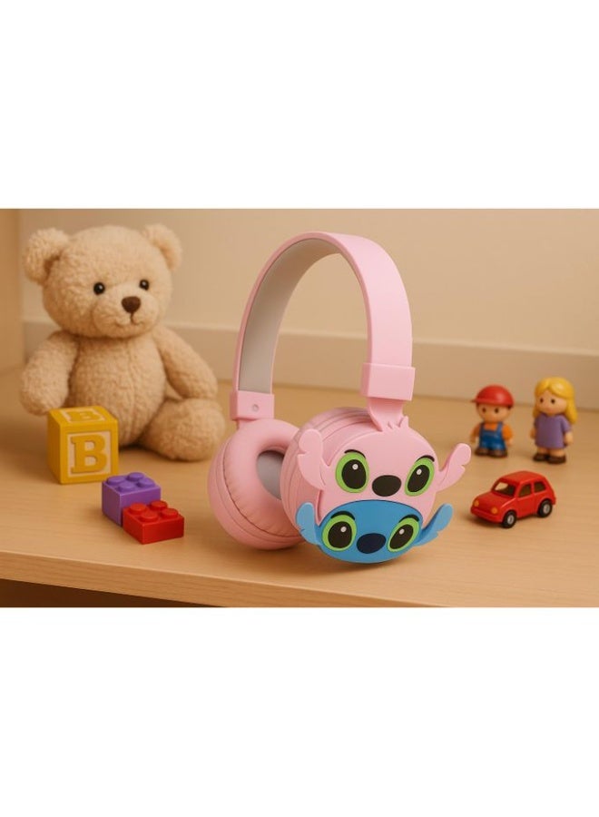 ستيتش سماعة رأس - AH-806S - أفضل هدية للأطفال (وردى) - Image 3