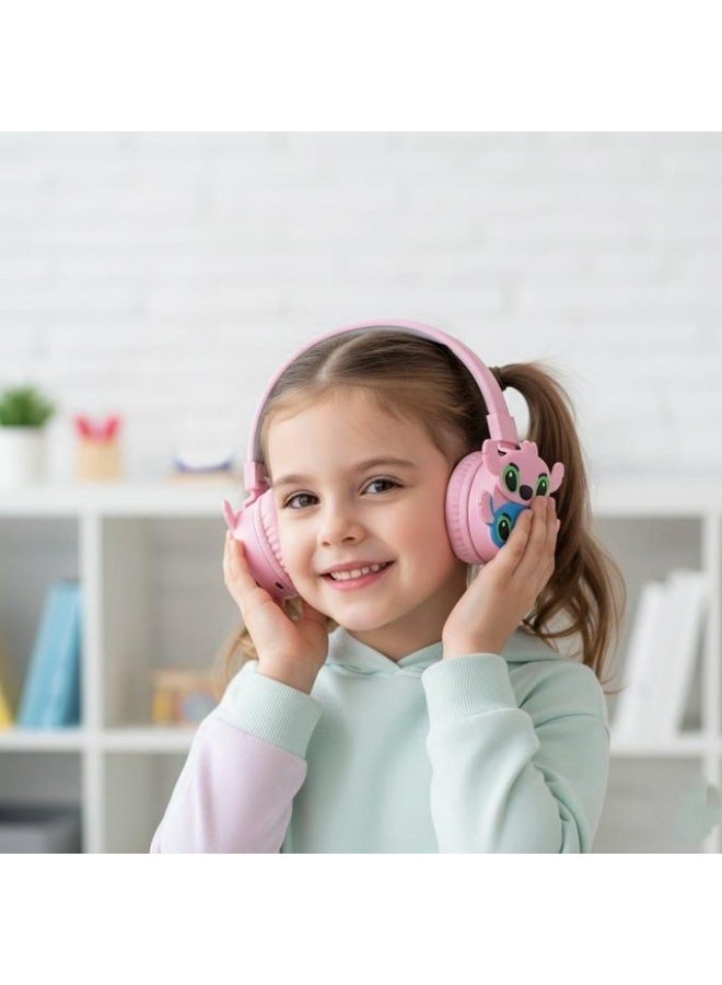 ستيتش سماعة رأس - AH-806S - أفضل هدية للأطفال (وردى) - Image 4