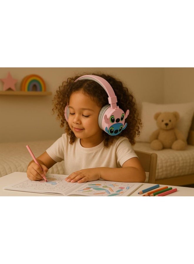 ستيتش سماعة رأس - AH-806S - أفضل هدية للأطفال (وردى) - Image 5