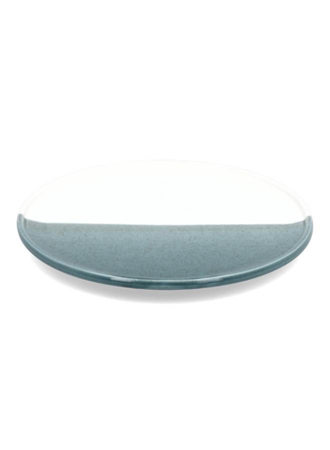 Easy Life Two-Toned Durable Round Dinner Plate Green and White 26cm R2860#DGRE - Image 2