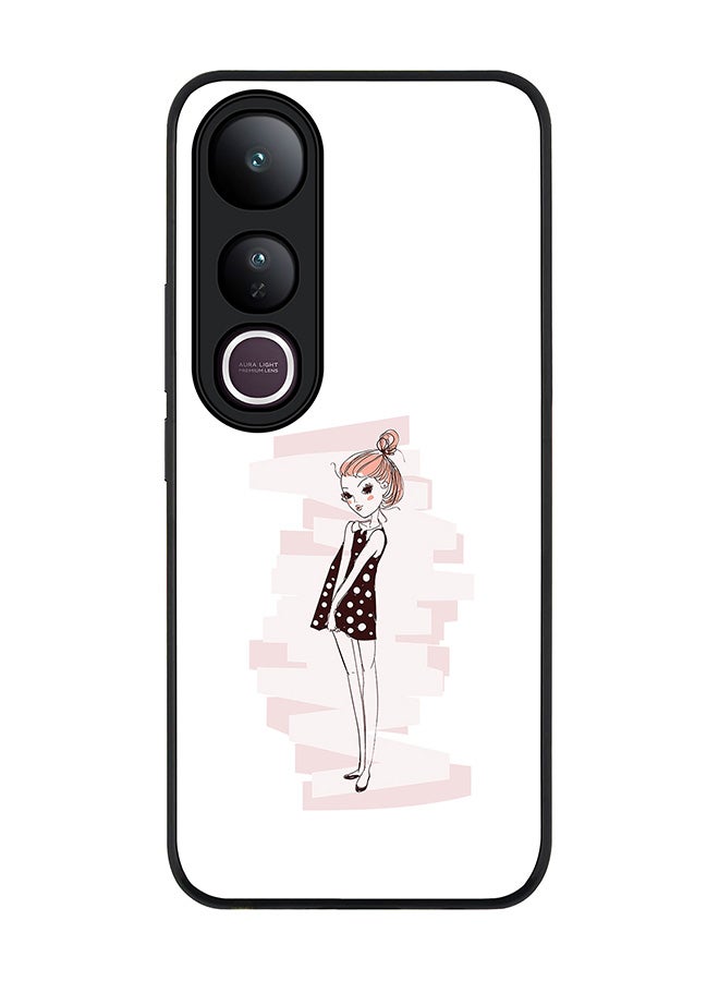 Stylizedd For vivo V50 Lite Case,Slim fit Camera Protection, Shockproof Thin Phone cover  - Shy Teen