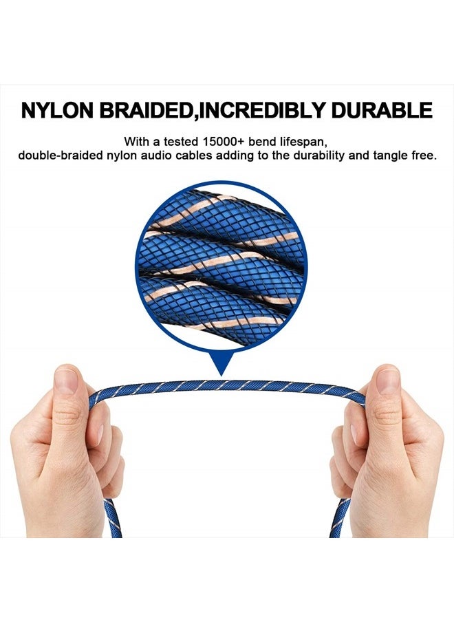 EMK - 90 Degree Right Angle Aux Cable - [24K Gold-Plated,Sound Quality]EMK Audio Stereo Male to Male Cable for Laptop, Tablets, MP3 Players,Car/Home Aux Stereo, Speaker or More (16Ft/5Meters) - Image 1