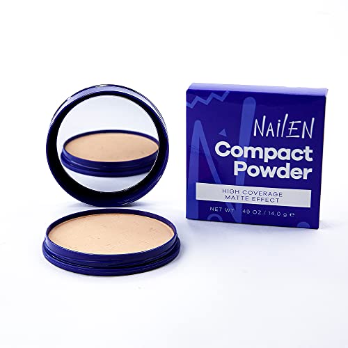 Nailen Compact Makeup Setting Powder Foundation with Matte Finish Shine Control Full Coverage Ideal for All Skin Types Poreless Smooth Face Look Tone 0 1 Count - Image 5
