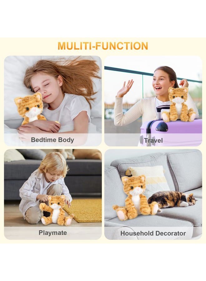 SuzziPals Heatable & Coolable Orange Cat Stuffed Animal, Cat Heating Pad Microwavable for Soothing & Relaxation, Lavender Scented Orange Cat Plush Toy for Stress Relief, Stuffed Cat Toys for Kids - Image 4