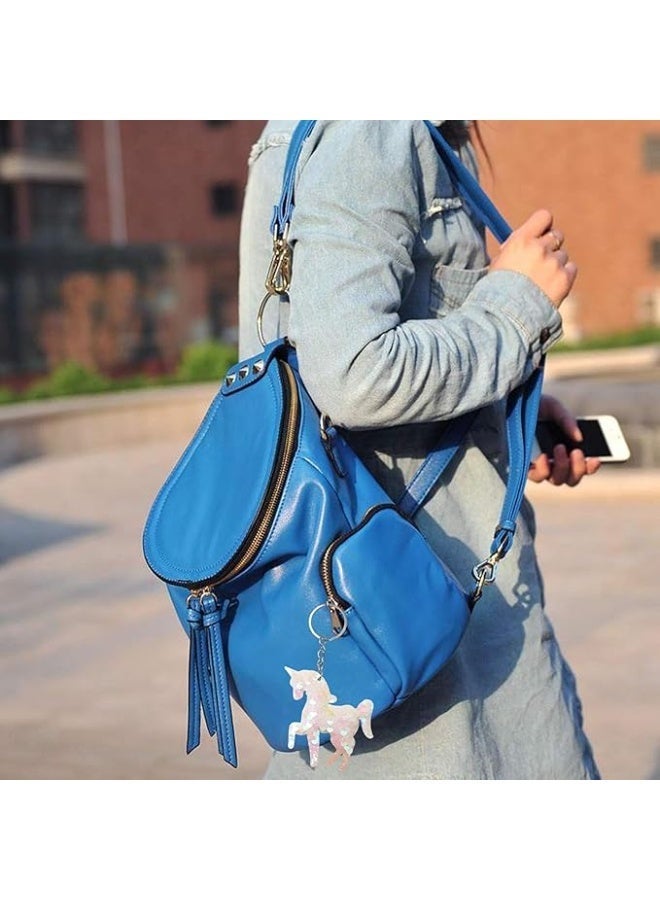 20-Pack Colorful Sequin Keychains, Shiny Bag Charms with Metal Clips for Purse, Backpack, Keys Decoration, DIY Crafts, Colorful Reversible Sequins Bags Fillers - Image 5