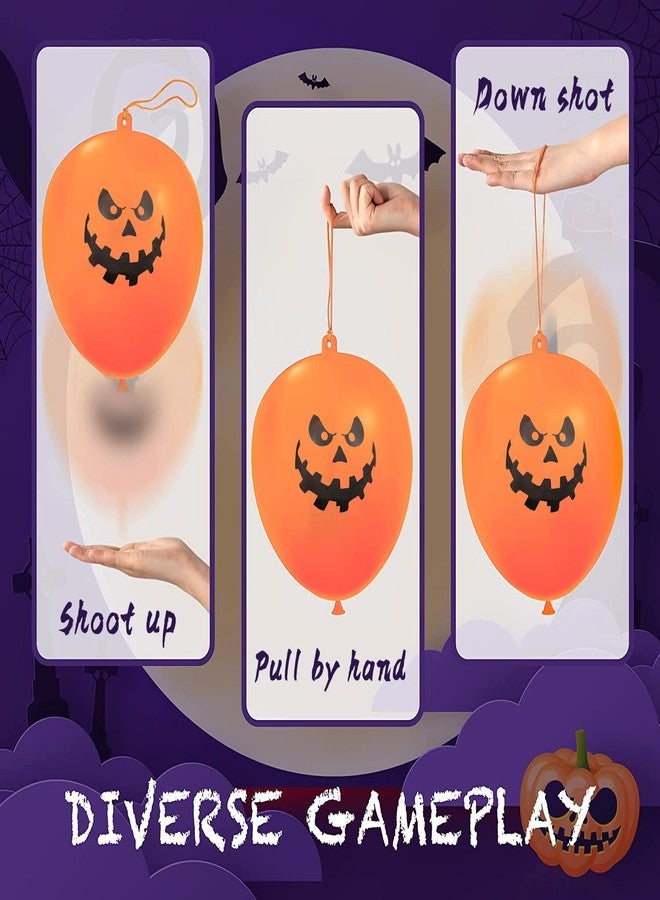 JOAOYO 36PCS Halloween Punch Balloons - 18in Colorful Latex Party Favor for Kids, Ghost Balloons, Trick or Treat Goodie Bag Fillers - Image 3
