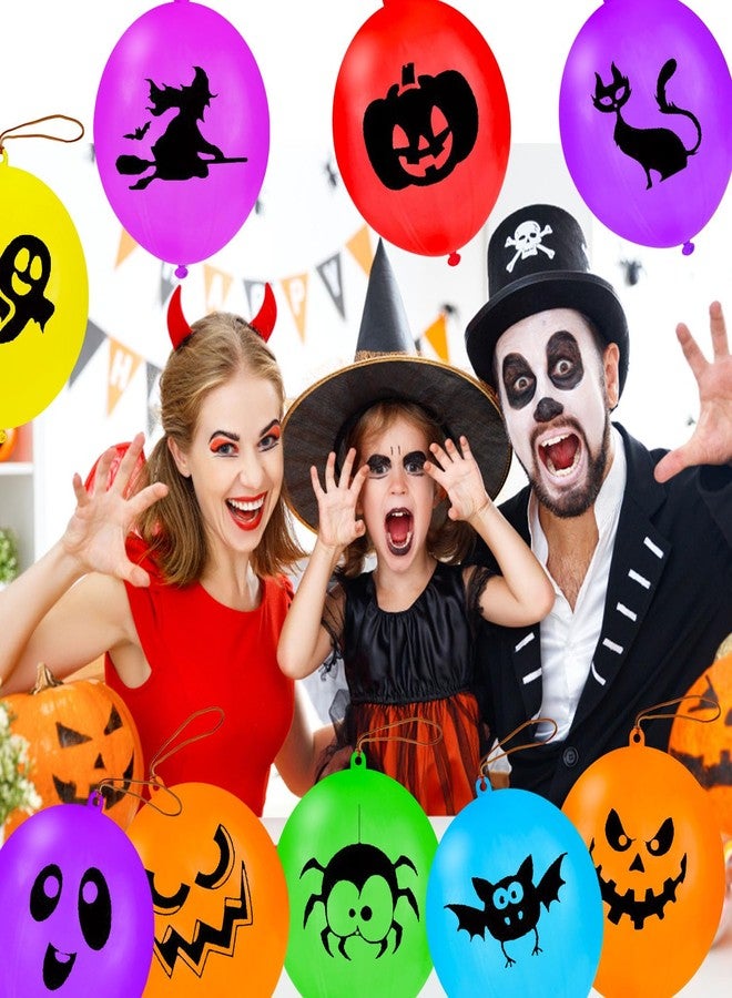 JOAOYO 36PCS Halloween Punch Balloons - 18in Colorful Latex Party Favor for Kids, Ghost Balloons, Trick or Treat Goodie Bag Fillers - Image 2