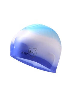 Dolphin Silicone Swimming Cap Waterproof For Kids & Adults - Multicolour  - Image 3