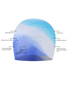 Dolphin Silicone Swimming Cap Waterproof For Kids & Adults - Multicolour  - Image 4
