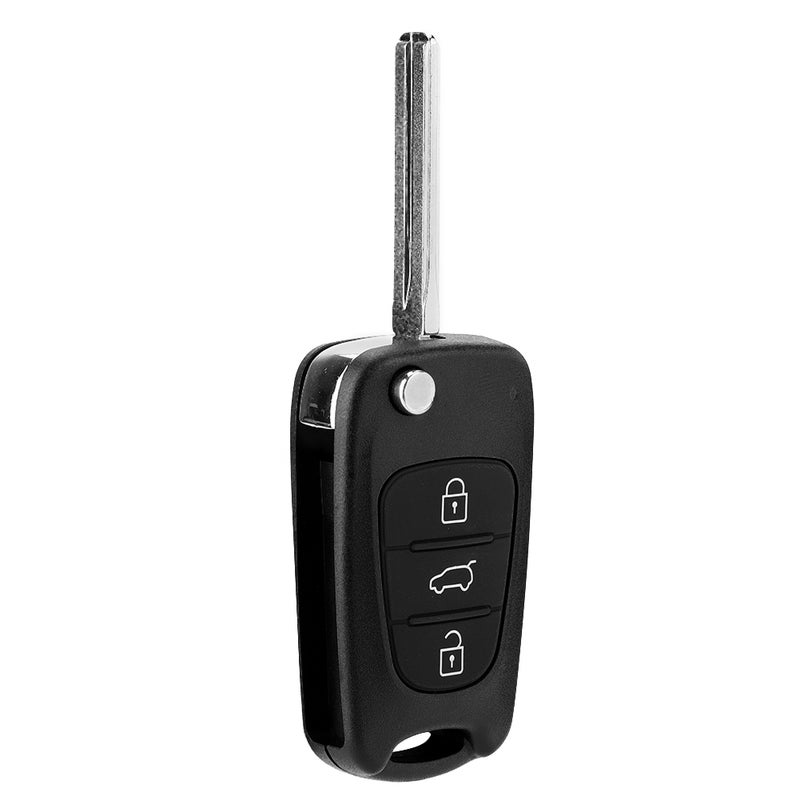 غلاف وحماية قفل سيارة مفاتيح مفلوب مع ثلاثة أزرار مناسب لـ HYUNDAI i20 i30 - Image 1