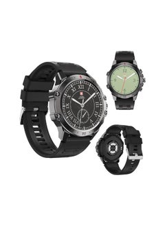 SWISS MILITARY Swiss Military DOM5 Smartwatch 1.43" AMOLED, Bluetooth Calling, Multi Language, Health & Sports Tracking, Wireless Charging, 7 Days Battery, IP68, iOS/Android Compatible, Black Frame with Black Strap  - Image 2