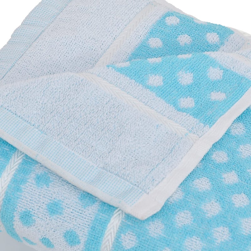 Kuber Industries Multiuses Dot Printed Soft Cotton Bath Towel, 30"x60" - Pack of 3 (Sky Blue & Pink & Orange), Standard - Image 5