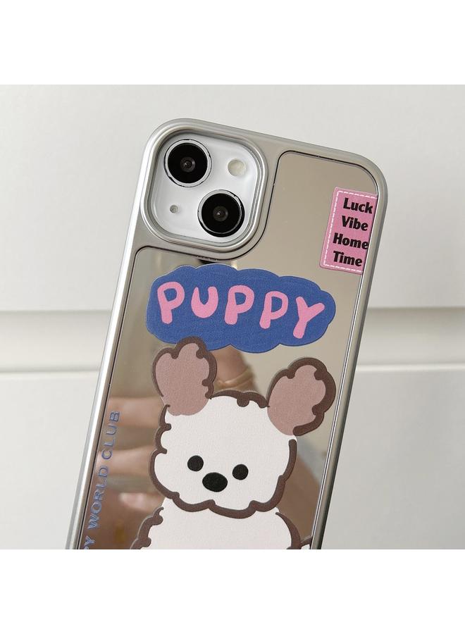 زبون جراب لهاتف iPhone 12 Pro بنمط جرو عاكس مصنوع من مادة TPU + جراب هاتف PC - Image 2