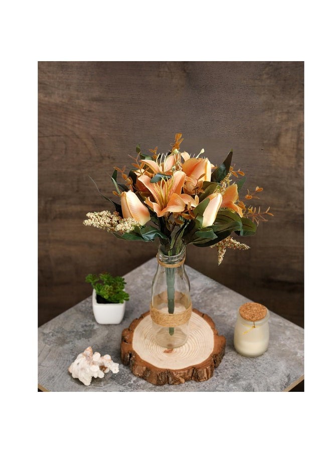 SATYAM KRAFT 1 Piece of Artificial Lily Tulip Flowers Bunch Decorative Items for Gifting,Home,Office, Bedroom, Table Decoration, Diwali (Without Vase Pot)(Pack of 1)(Orange) - pzsku/ZBBD33A4797472BB33DD3Z/45/_/1736571256/68fc9815-379f-4304-9932-044aea689725