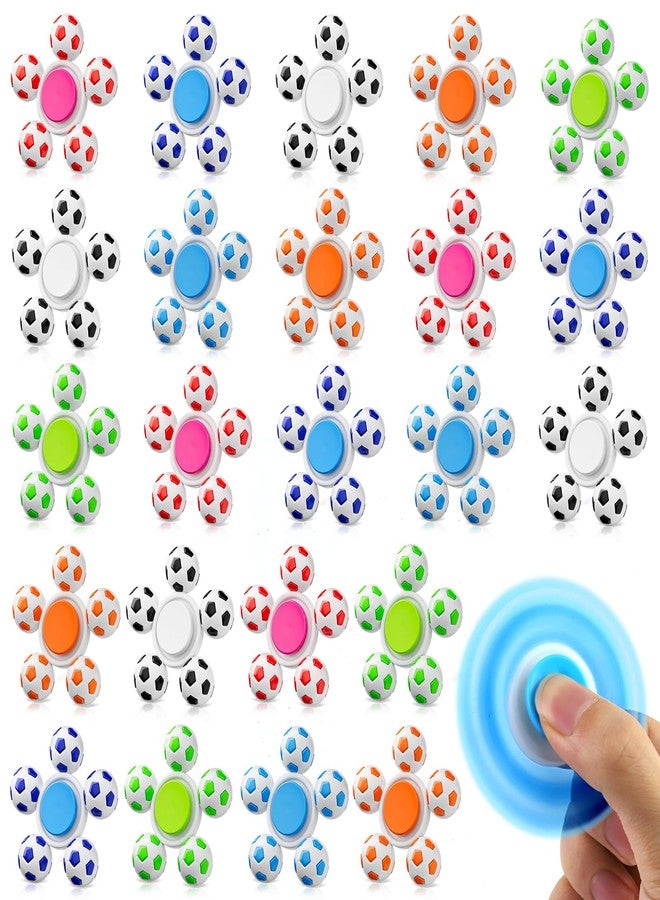 جيجيلي مجموعة من 24 لعبة فيدجيت سبينر لتوزيعها كهدايا في حفلات كرة القدم، ألعاب حسية لتخفيف التوتر بكميات كبيرة كجوائز للفصول الدراسية، ألعاب فيدجيت سبينر لتخفيف التوتر للأطفال المصابين بالتوحد واضطراب فرط الحركة ونقص الانتباه، حشوات لسلال عيد الفصح وأكياس الهدايا - Image 1