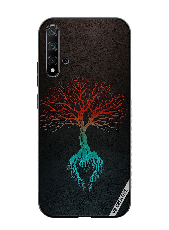 VR CREATIVE Protective Case Cover For Huawei Nova 5T Tree Design Multicolour - Image 1