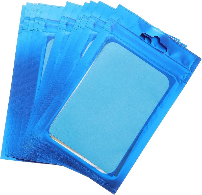 Oil Absorbing Blotting Sheets for Face 10 Bags of Dark Blue Oil Absorbent Paper for Oily Skin Makeup Blotting Tissue Pads for Face and Sweat Absorption in Summer - Image 1