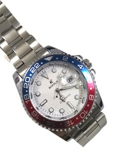 Rivoly Men's Stainless Steel Analog Quartz Date Display Watch Easy to Read Fashion Design Waterproof Luxury Classic Big Face Wrist Watch  - Image 5