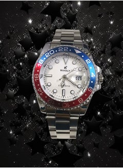 Rivoly Men's Stainless Steel Analog Quartz Date Display Watch Easy to Read Fashion Design Waterproof Luxury Classic Big Face Wrist Watch  - Image 3