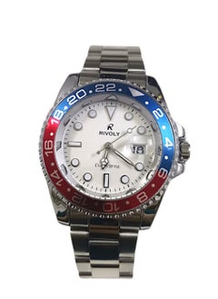 Rivoly Men's Stainless Steel Analog Quartz Date Display Watch Easy to Read Fashion Design Waterproof Luxury Classic Big Face Wrist Watch  - Image 2