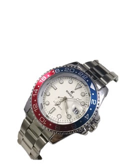 Rivoly Men's Stainless Steel Analog Quartz Date Display Watch Easy to Read Fashion Design Waterproof Luxury Classic Big Face Wrist Watch  - Image 4