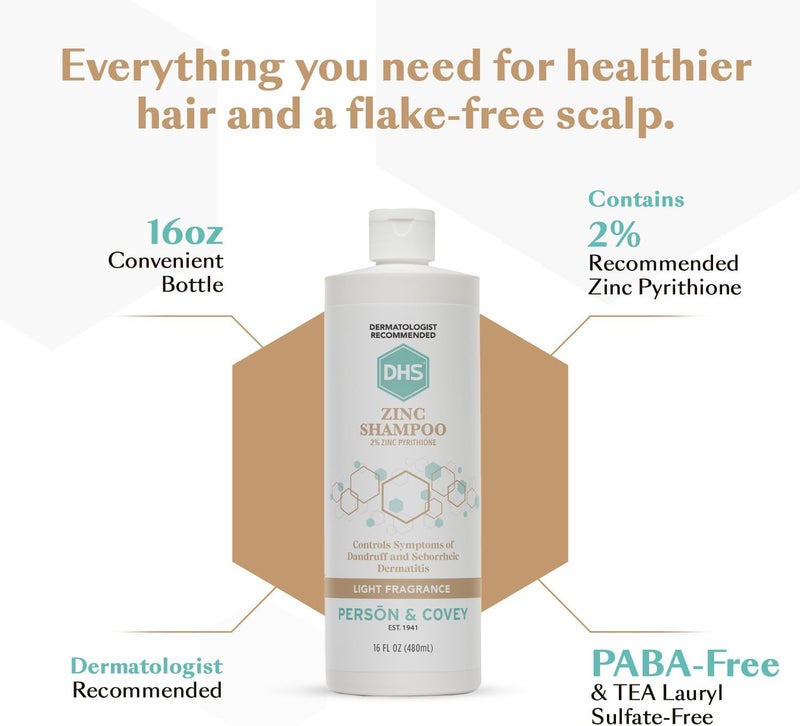 DHS Zinc Shampoo 16oz for Dandruff Control - Image 4