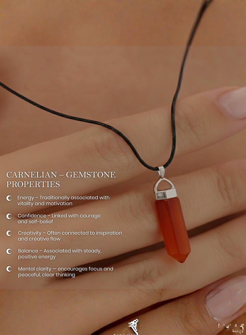 British Fossils Natures Gift Pendant Carnelian - Image 4