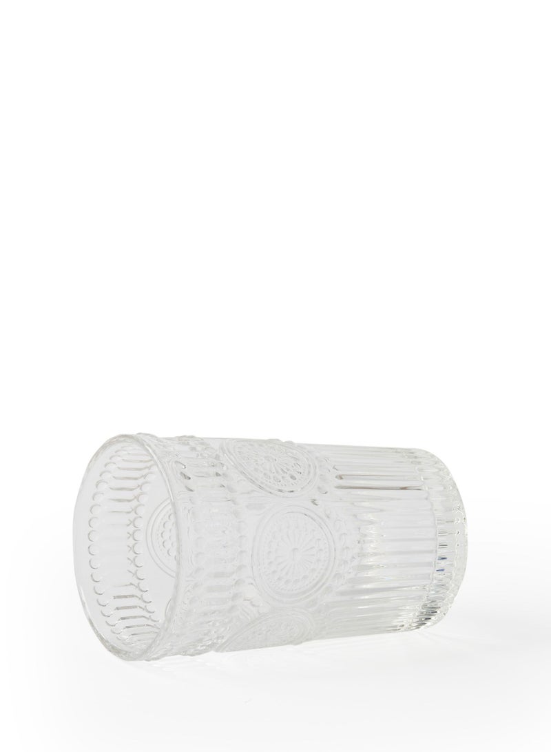 Prickly Pear Sunflower Ribbed Glass, 380ml - Stylish Drinkware - Image 3