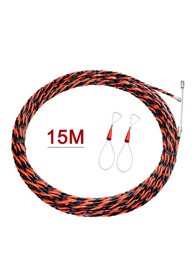 Fish Tape Electrical Wire Threader 15M Electrician Threading Device Wire Cable Running Puller Lead Construction Tools  - Image 1