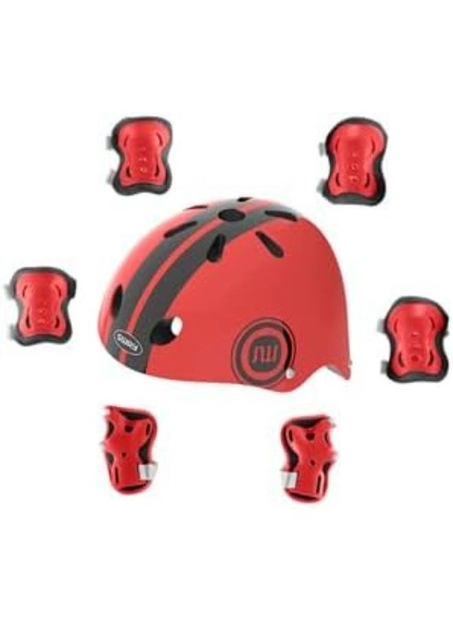 Kids Helmet 7-in-1 Set, Adjustable for 3-8 Years Old, with Knee, Elbow, and Wrist Guards for Toddler Safety. Suitable for Cycling, Skateboarding, Roller Skating, Scooter, and Bicycle - pzsku/ZBBD3AD4C7504DA26F0F0Z/45/_/1729253567/521f9e9d-ada3-4496-8b1a-43a4b27563ce