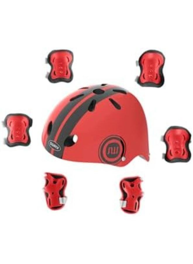 Eoptify - Kids Helmet 7-in-1 Set, Adjustable for 3-8 Years Old, with Knee, Elbow, and Wrist Guards for Toddler Safety. Suitable for Cycling, Skateboarding, Roller Skating, Scooter, and Bicycle - Image 1