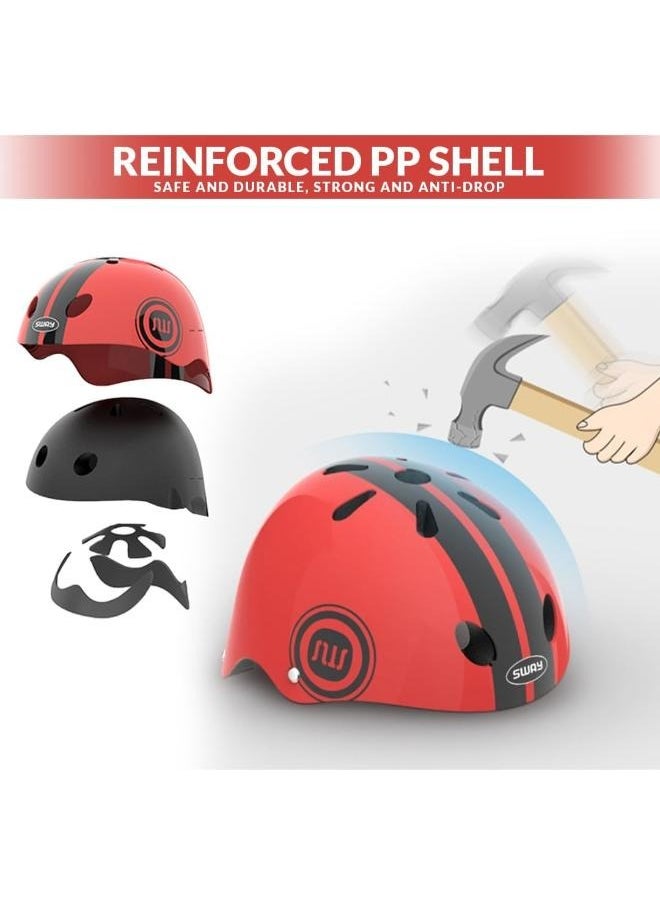 Eoptify - Kids Helmet 7-in-1 Set, Adjustable for 3-8 Years Old, with Knee, Elbow, and Wrist Guards for Toddler Safety. Suitable for Cycling, Skateboarding, Roller Skating, Scooter, and Bicycle - Image 1