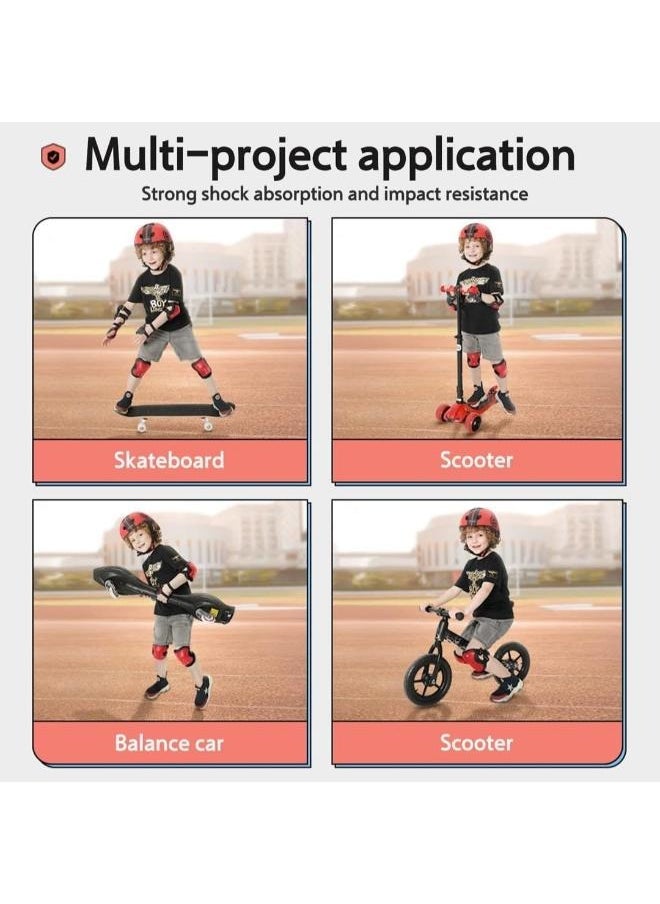 Eoptify - Kids Helmet 7-in-1 Set, Adjustable for 3-8 Years Old, with Knee, Elbow, and Wrist Guards for Toddler Safety. Suitable for Cycling, Skateboarding, Roller Skating, Scooter, and Bicycle - Image 1