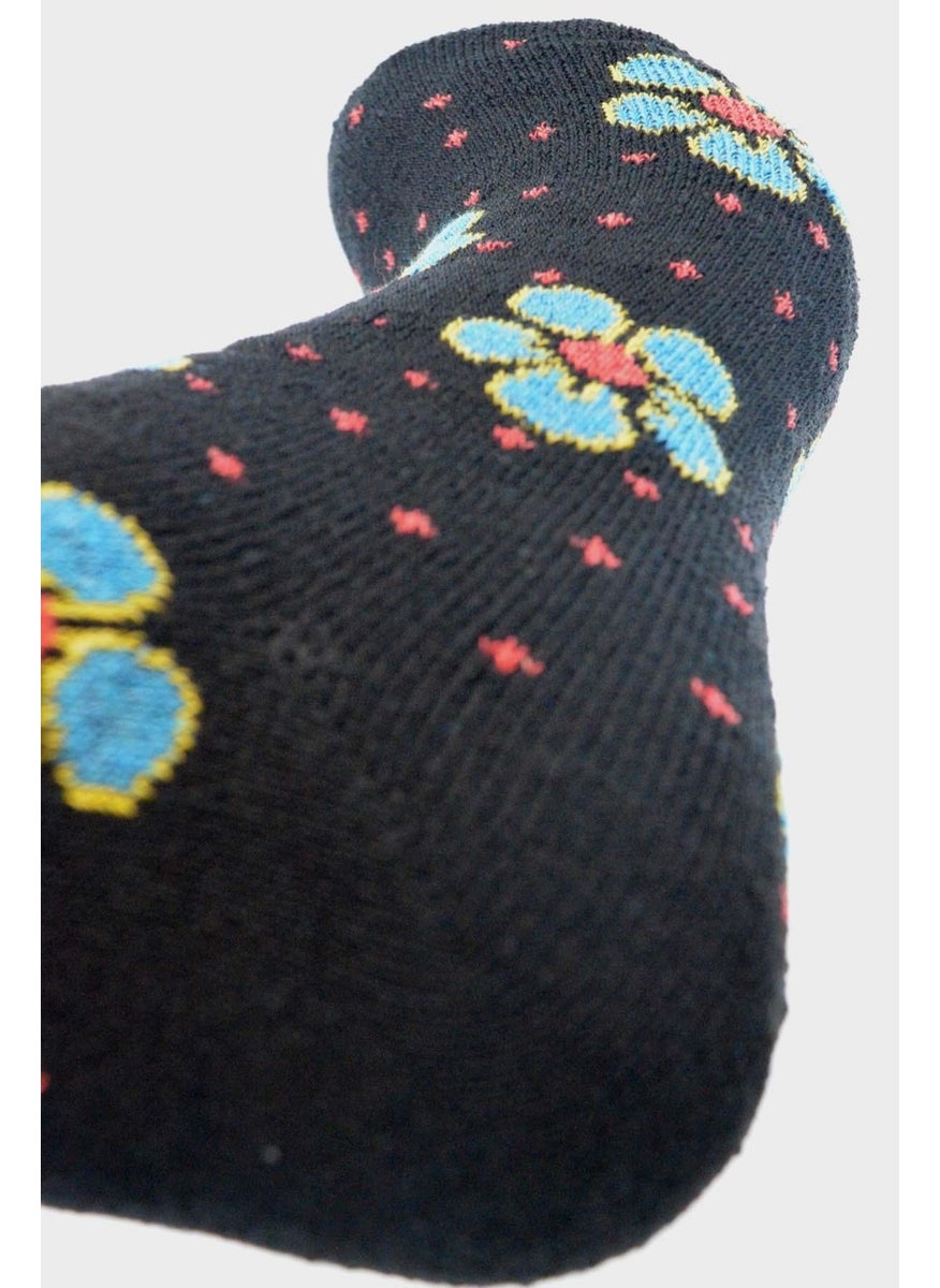 Dode Flora Towel Booties Socks Women's Patterned Cotton  - Image 4
