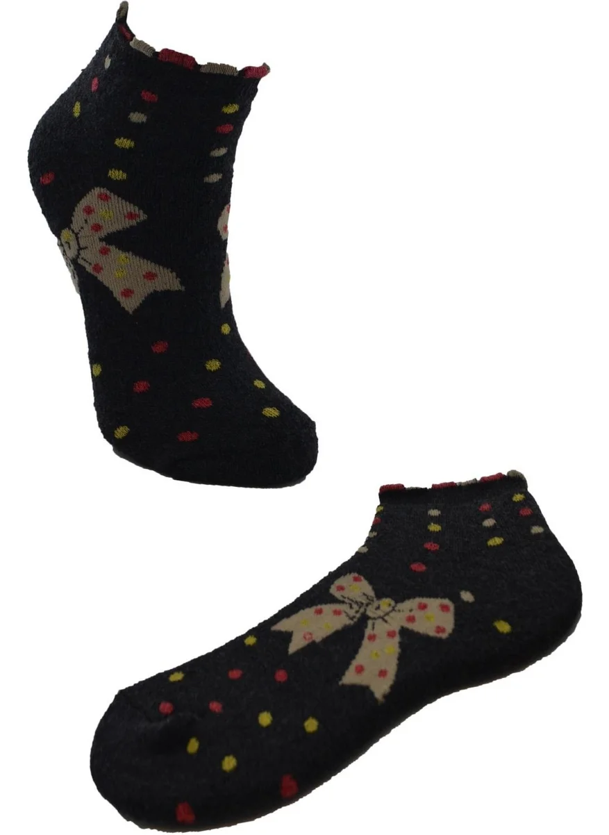 Dode Flora Towel Booties Socks Women's Patterned Cotton