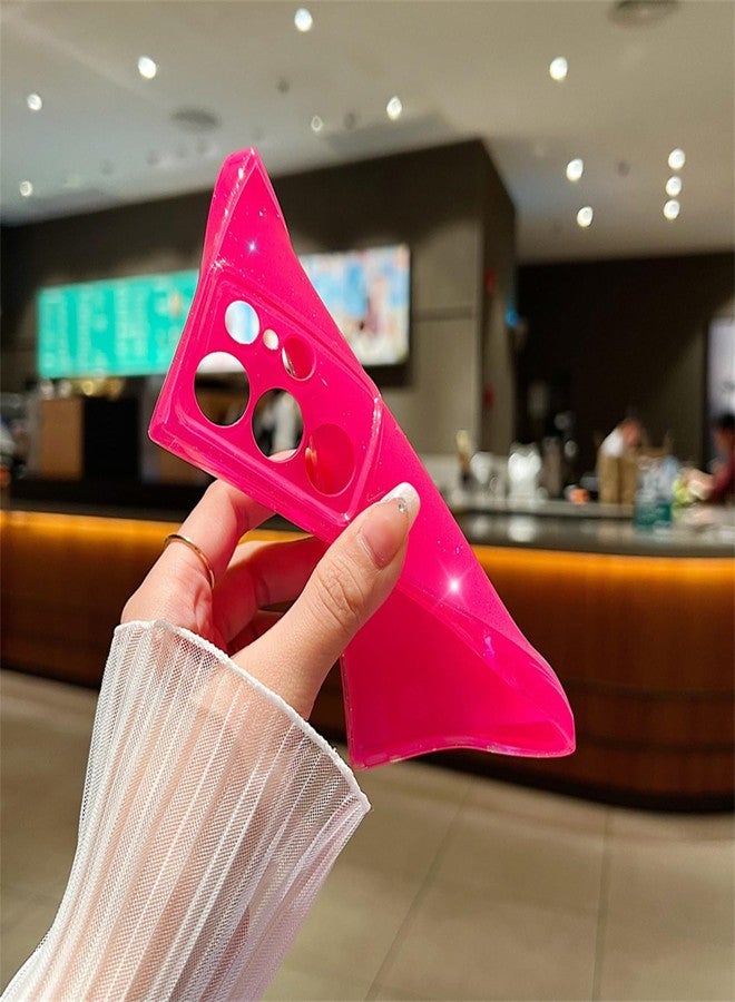 Omio Compatible with Samsung Galaxy S25 Plus Case Glitter, Cute Neon Bright Color Fluorescent Design Slim Shockproof Soft TPU Silicone Sparkly Bling Phone Cover for Women Girls, Neon Green - Image 3