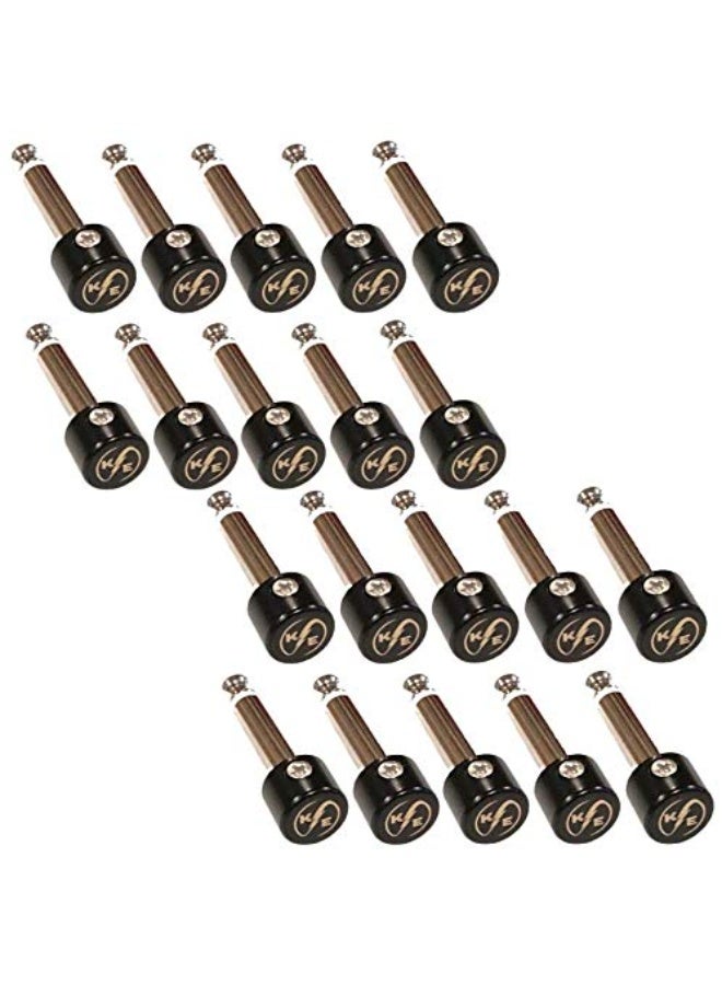 Kurrent Electric 20 Pieces Solder-Free Solderless 1/4" Connectors Guitar Effects Patch Cables