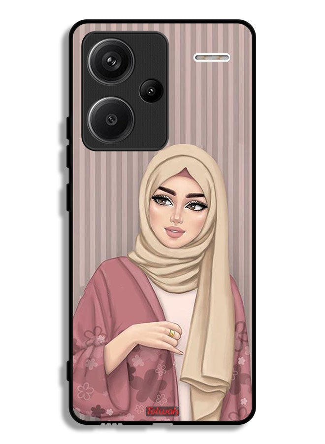 Tolwak Xiaomi Redmi Note 13 Pro Plus Protective Case Cover Hijab Girl Art - Image 1